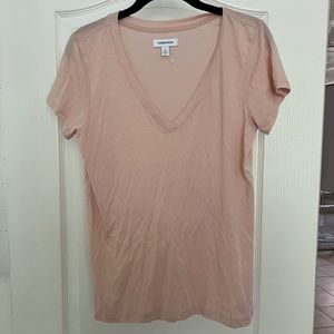 Nordstrom Soft Pink V Neck SZ M